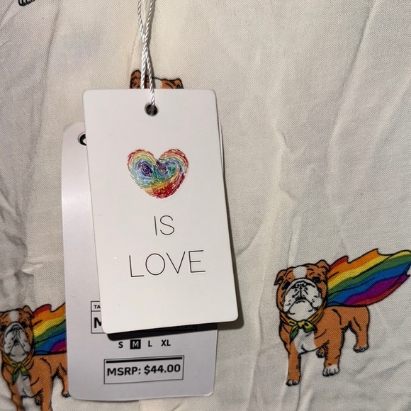 Love Cream Casual Button Down Shirt with Tiger Print - Picture 3 of 4